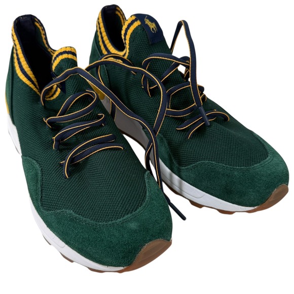 Polo Ralph Lauren Other - Polo Ralph Lauren TRKSTR 200II-SK-LTL Green Suede Sneakers Shoes US 8 EUR 41‎